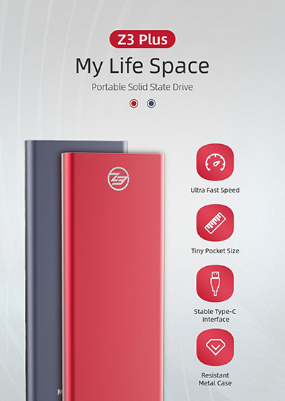 Z3 plus portable SSD