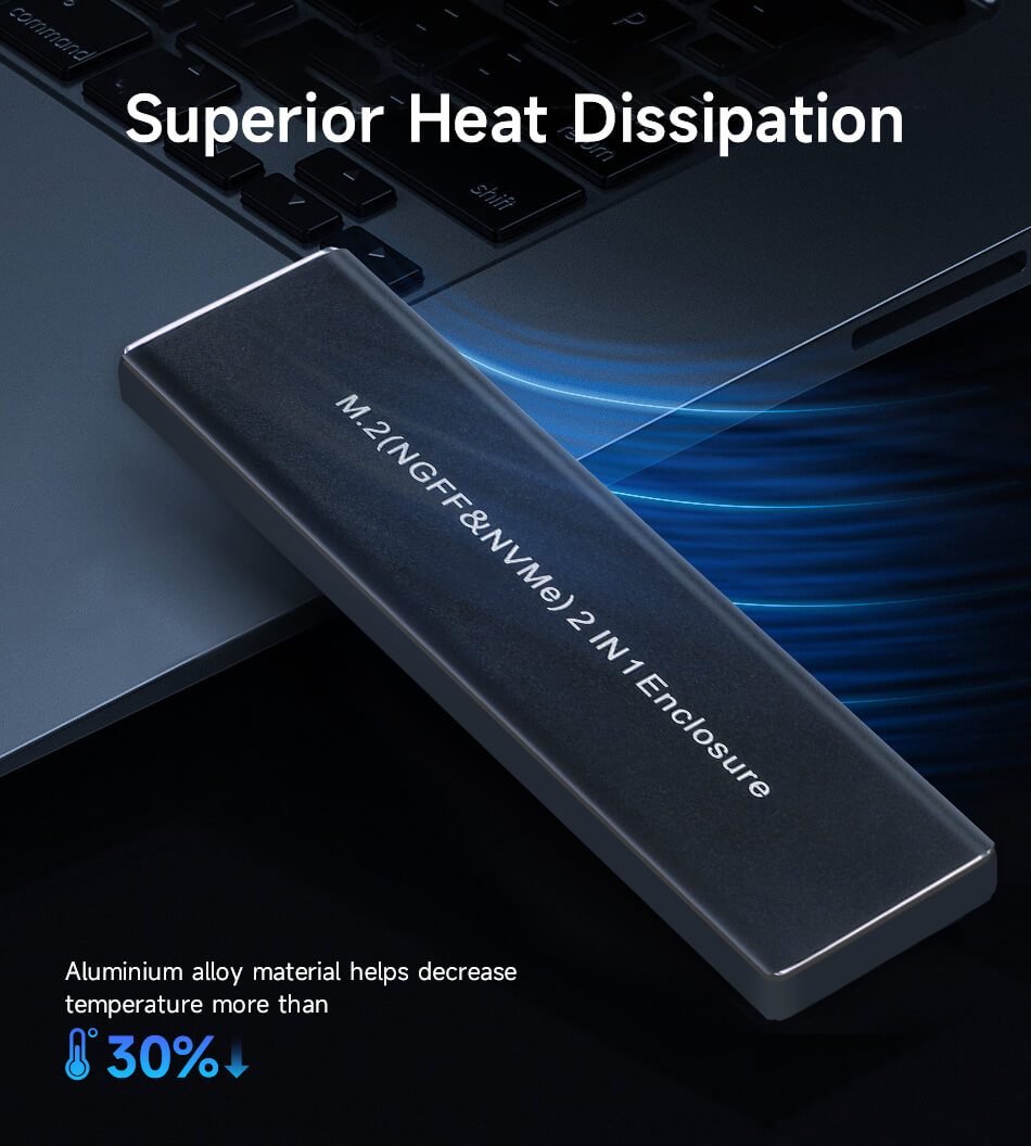 M.2 NVMe 2 in 1 Enclosure M.2 NVMe 2 in 1 Enclosure