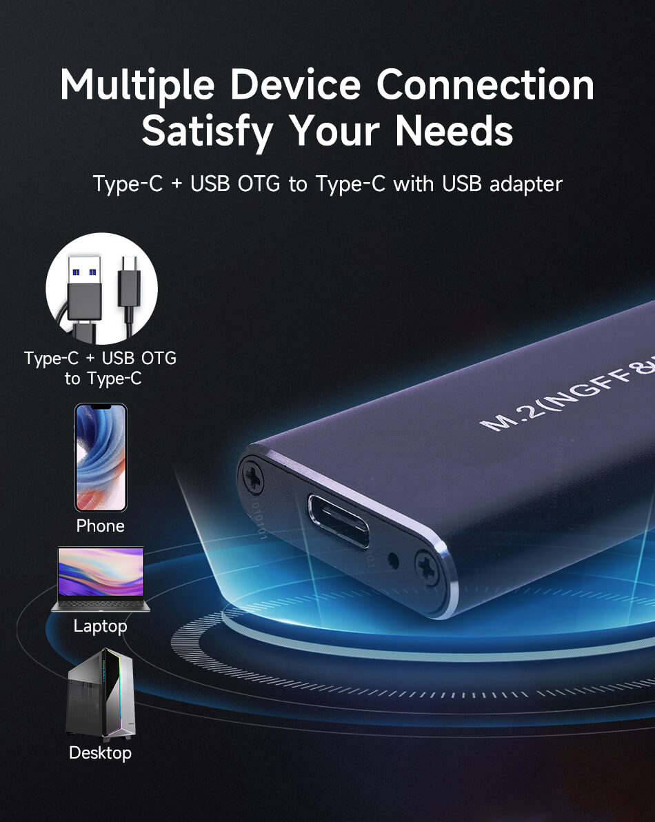 M.2 NVMe 2 in 1 Enclosure M.2 NVMe 2 in 1 Enclosure