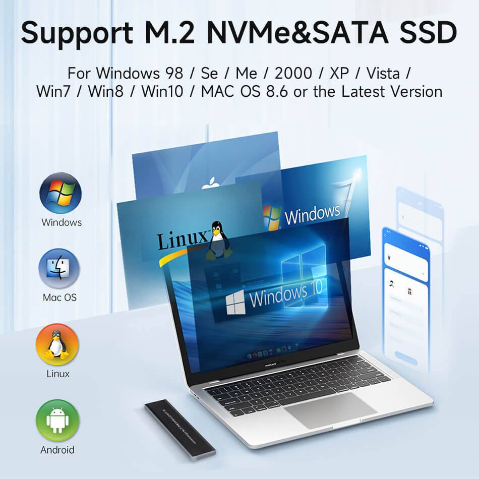 M.2 NVMe 2 in 1 Enclosure M.2 NVMe 2 in 1 Enclosure