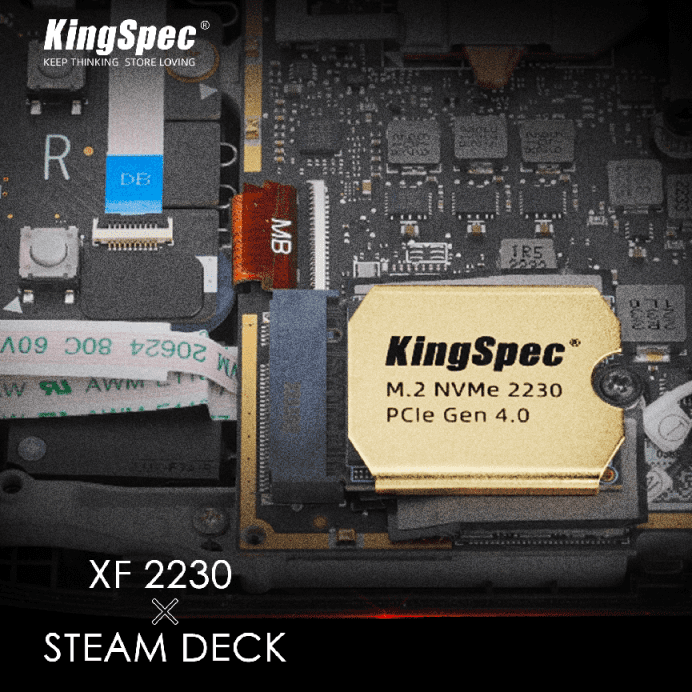 Otimize seu Steam Deck: KingSpecSSD PCIe 4.0 XF 2230 da Kingspec