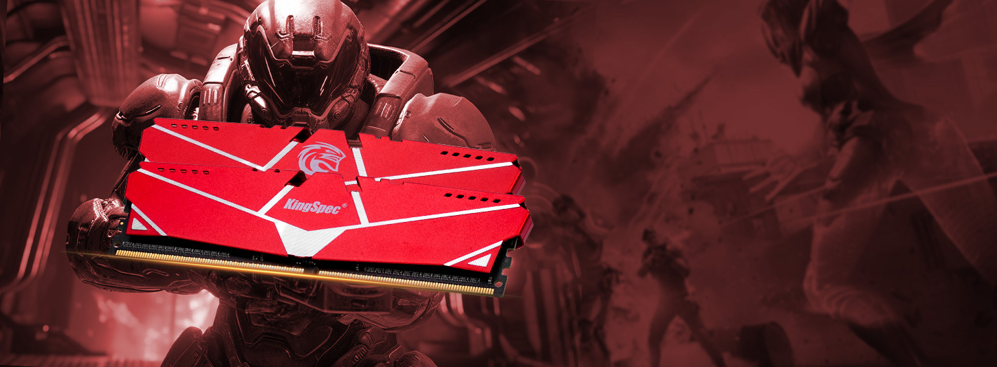 เดสก์ท็อป หน่วยความจำ udimm ram ddr4 ฮีทซิงค์ พีซีสีแดง