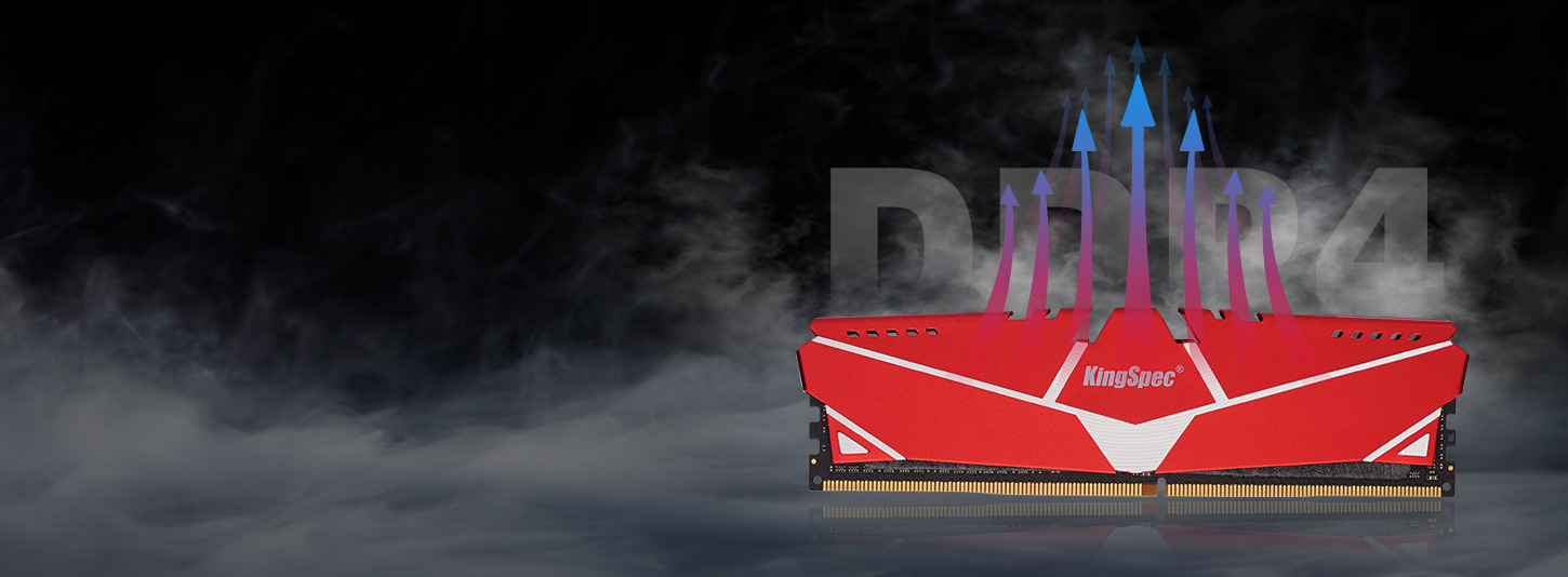 เดสก์ท็อป หน่วยความจำ udimm ram ddr4 ฮีทซิงค์ พีซีสีแดง