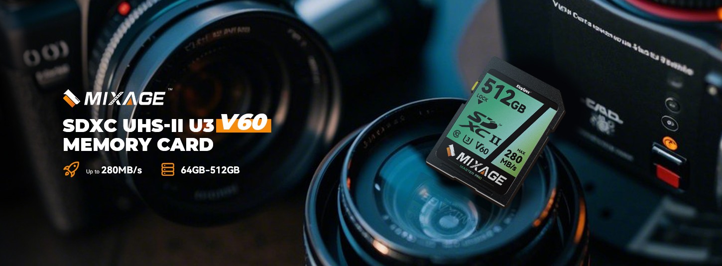 Ổ cứng thể rắn SDXC UHS-II U3 V60 Ổ cứng thể rắn SDXC UHS-II U3 V60